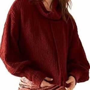 Free people be yours cowl neck Sweater xs